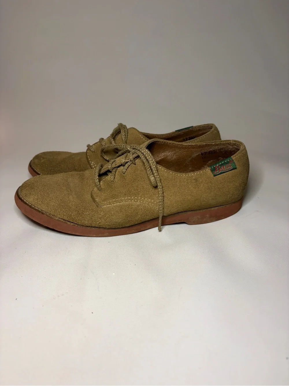 G.H.‎ Bass & Co. 'Dirty Bucks' Suede Oxford Shoes Tan/Beige Exeter Mens Size 7